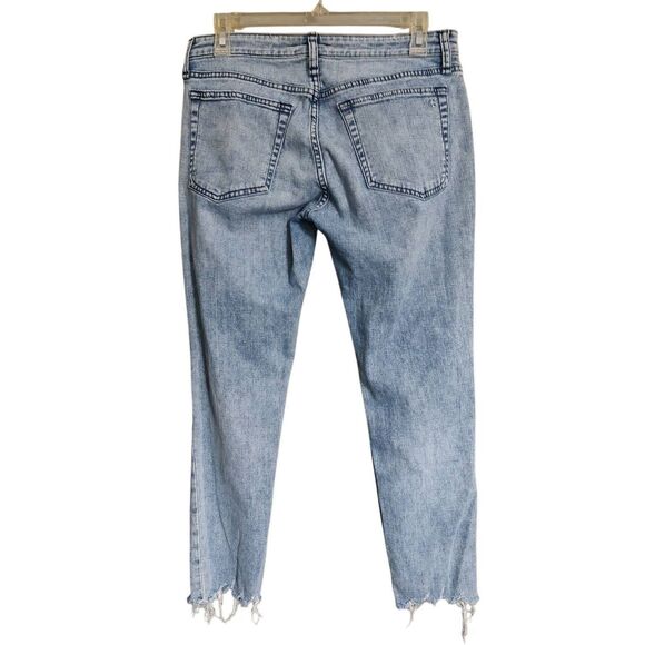 Rag and Bone Women’s Size 27 Dre Low Rise Slim Boyfriend Jeans Distressed Hem - Picture 2 of 7